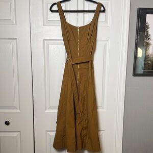 Anthropologie Tan Midi Dress